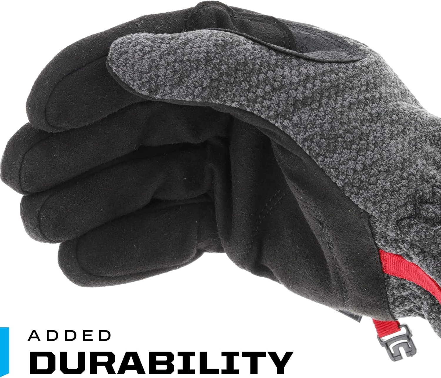 Mechanix Wear: ColdWork FastFit Winter Work Gloves with Elastic Cuff, Wind and Water Resistant, Fleece Insulated, Touch Capable Winter Gloves, For Mild Cold Weather (Black/Gray, Large)