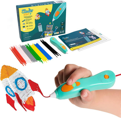 3Doodler Start+ Essentials 3D Pen Set for Kids, Easy to Use, Learn from Home Art Activity Set, Educational STEM Toy for Boys & Girls Ages 6+
