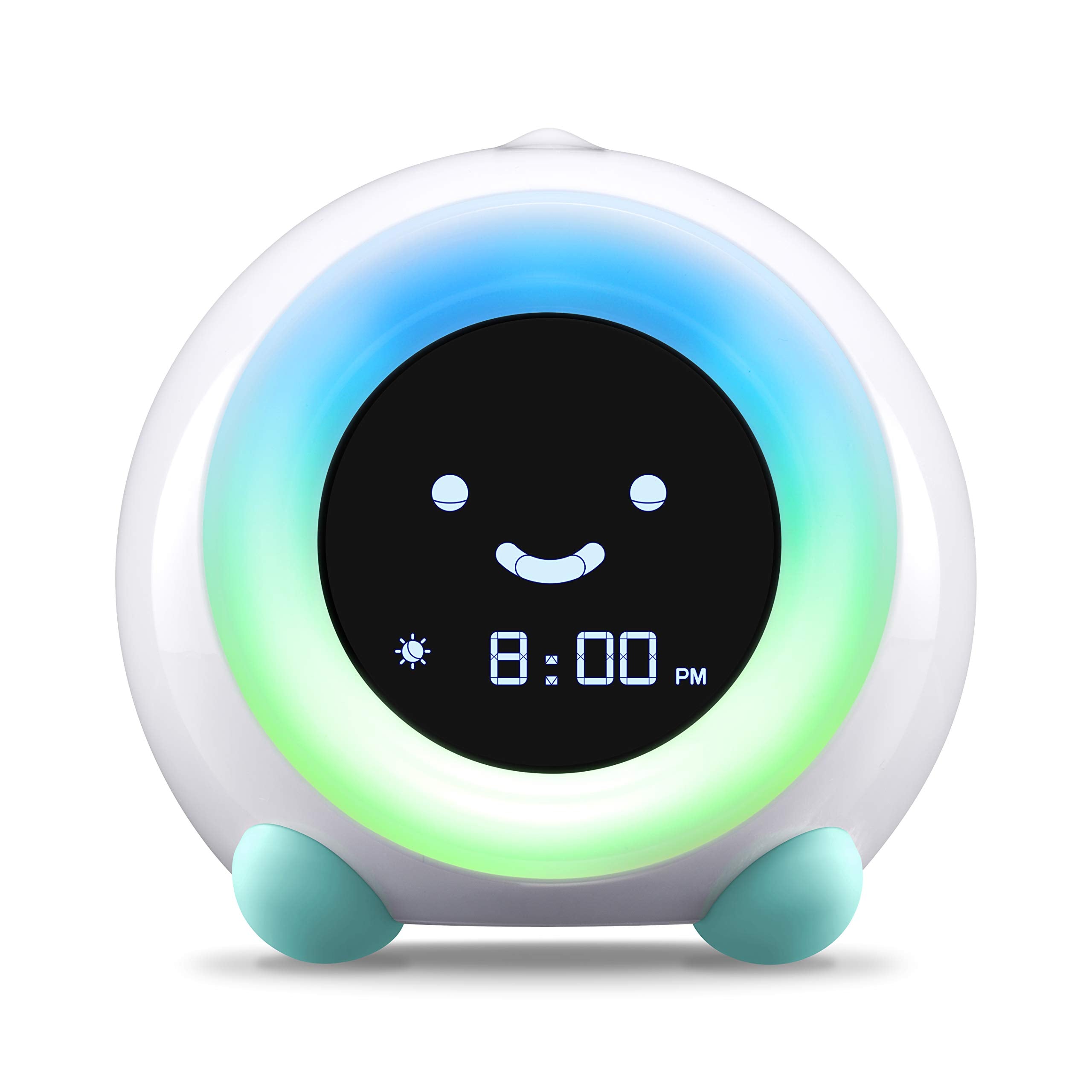 LittleHippo Mella: All-in-One Kids Trainer, Alarm Clock, Night Light & Sleep Sounds Machine. Encourage Sleep Training with Toddler Alarm Clock, Timer Night Light, Cute Kids Room Decor - Tropical Teal