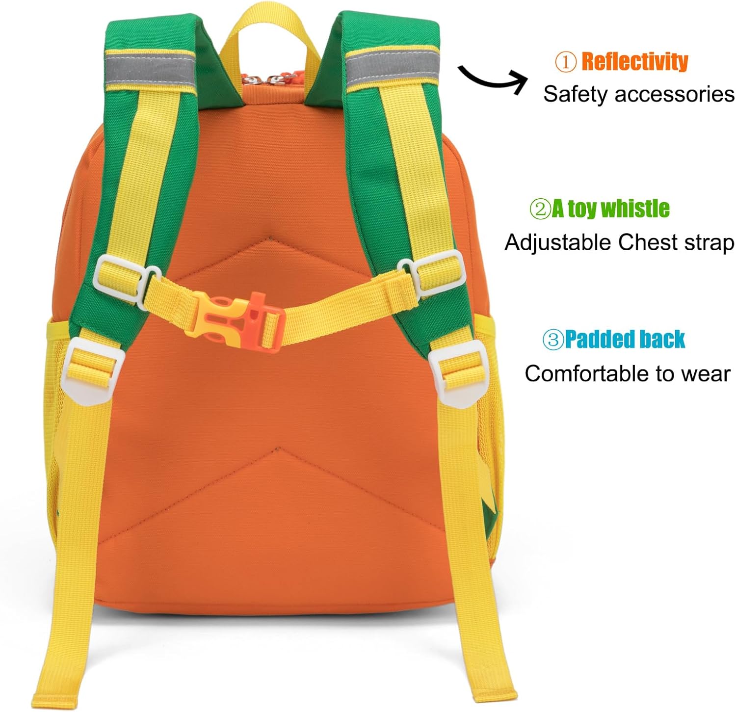 HawLander Preschool Kids Backpack, 12 inch Toddler Backpacks for Boys with Chest Strap