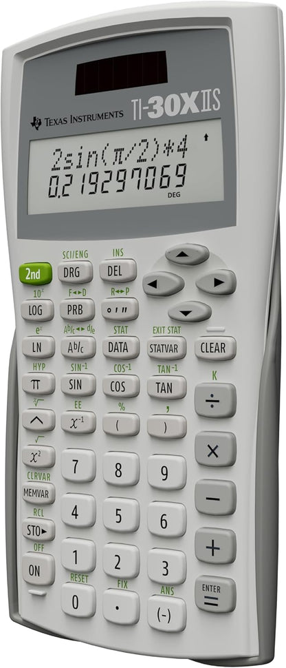 Texas Instruments TI-30XIIS Scientific Calculator, White