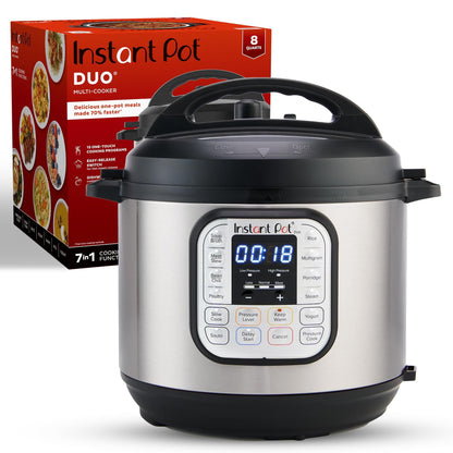 Instant Pot 7.5QT RIO Wide, 7-in-1 Electric Multi-Cooker, Pressure Cooker, Slow Cook, Rice, Steamer, Sauté, Yogurt & Warmer, Wide Base, Large Searing Base, WhisperQuiet Steam Release