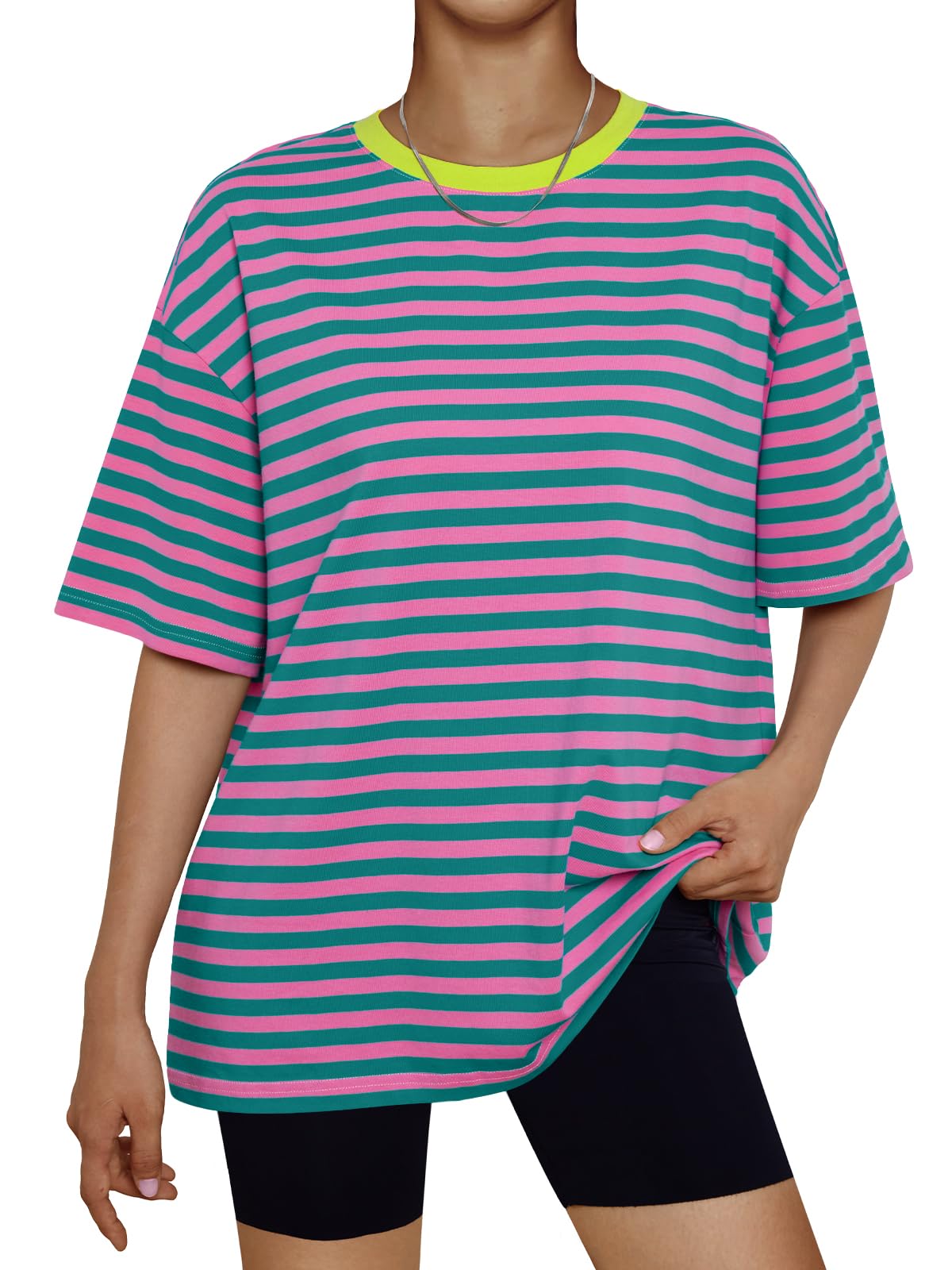 Trendy Queen Womens Oversized Summer T Shirts Plus Size Batwing Cute Casual Tops Short Sleeves Fashion Workout Clothes