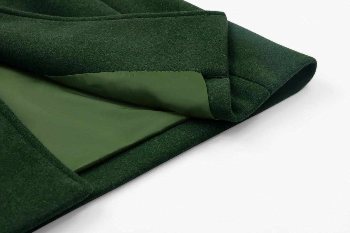 CHARTOU Women's Casual Thicken Wool Blend Stand Collar Single Breasted Pea Coat