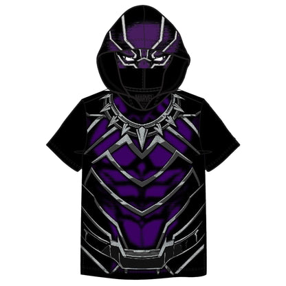 Marvel Avenger Little Boys and Toddler Hooded Tee With Mask