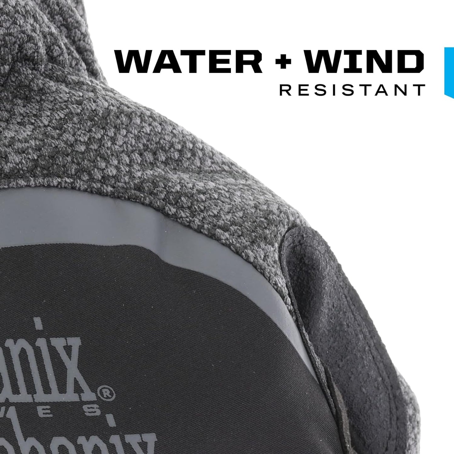 Mechanix Wear: ColdWork FastFit Winter Work Gloves with Elastic Cuff, Wind and Water Resistant, Fleece Insulated, Touch Capable Winter Gloves, For Mild Cold Weather (Black/Gray, Large)