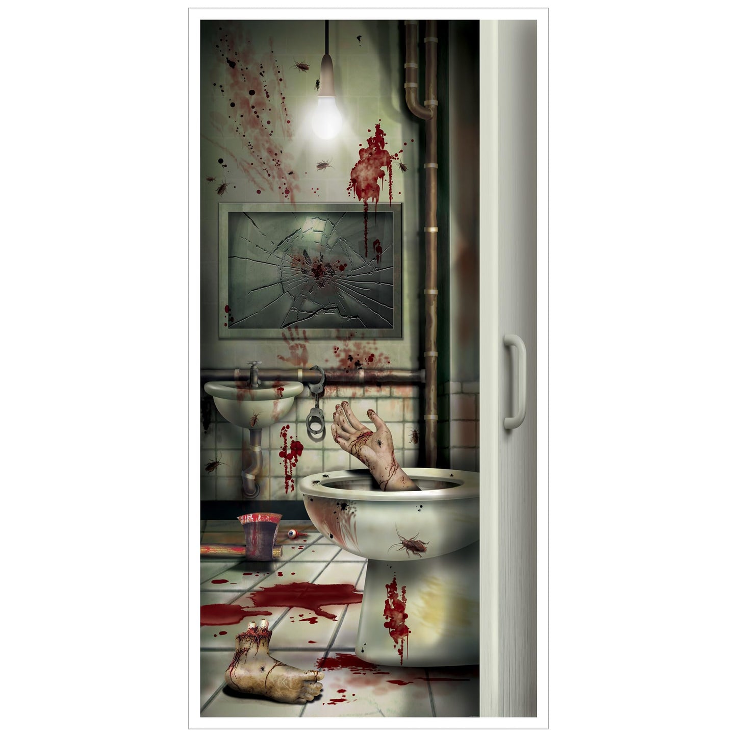 Beistle Skeleton Restroom Door Cover Party Accessory