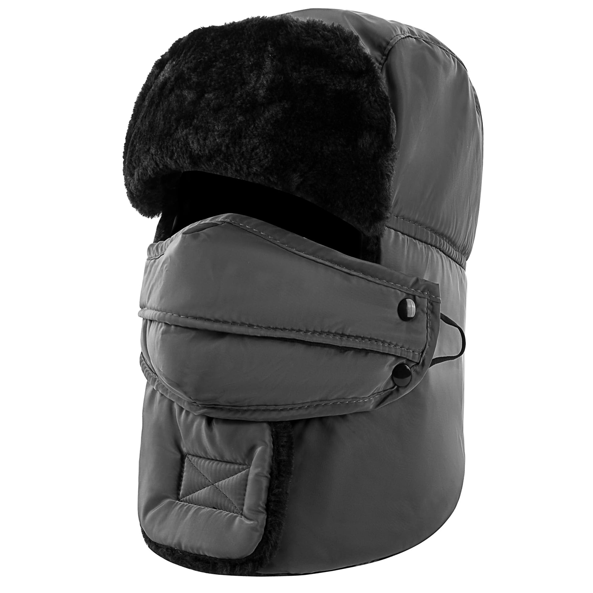 Trooper Trapper Hat,Winter Ski Hat with Winter Ear Flap and Ski Windproof Mask
