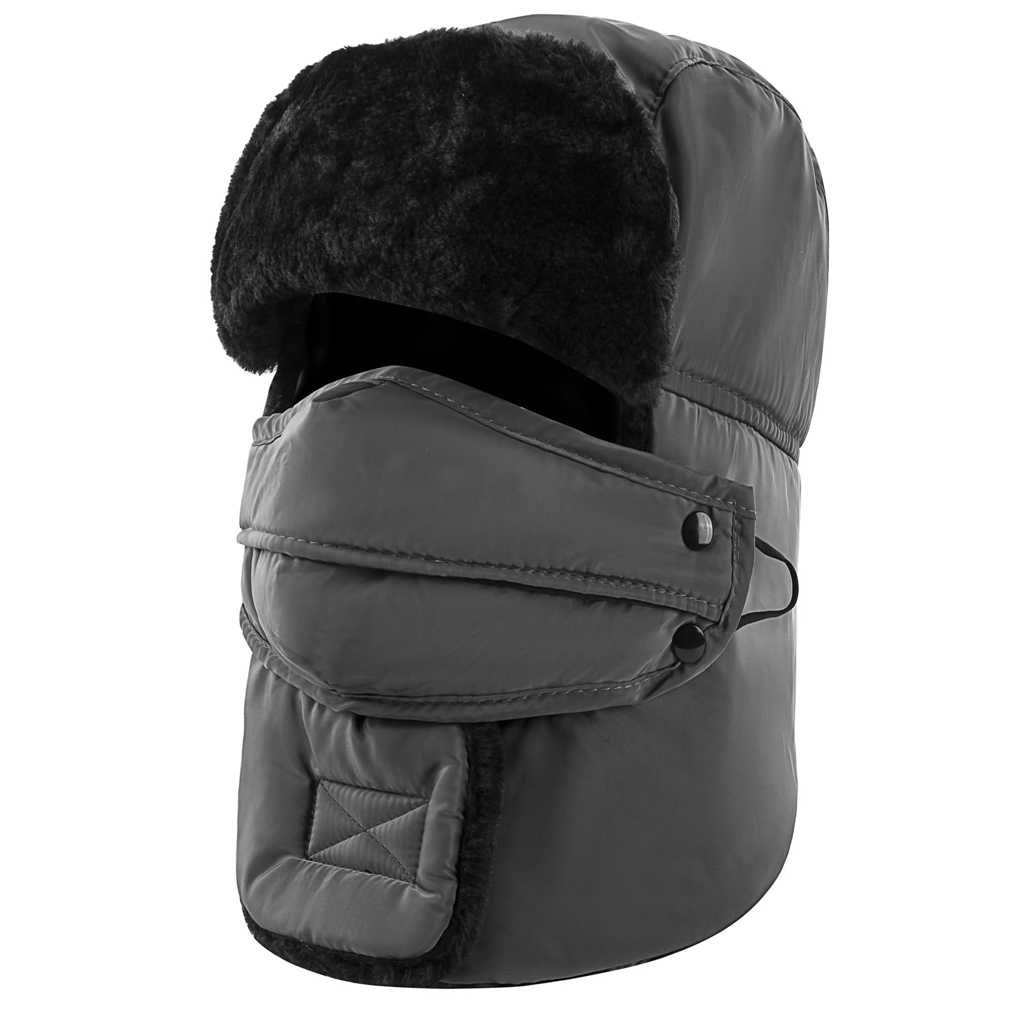 Trooper Trapper Hat,Winter Ski Hat with Winter Ear Flap and Ski Windproof Mask