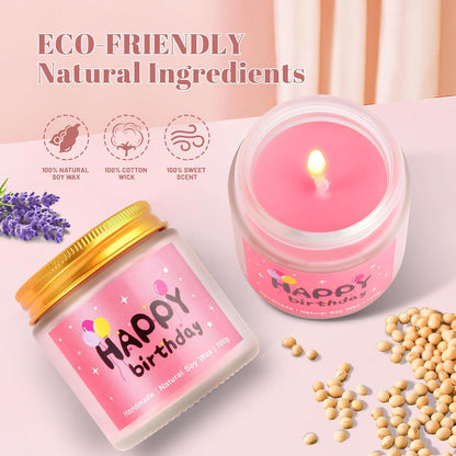 ONIYEA Birthday Gift for Teen Girls, 7 Cute Gifts with Tasks, Happy Birthday Gift Ideas,Trendy Preppy Stuff for Teen Girls, Christmas, Cute Daisy Aesthetic Glass Cups Tumbler Gifts Set 7pcs (Pink)