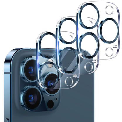 UniqueMe Compatible for 3 Pack iPhone 17 Pro Camera Lens Protector - [Drop Protection] 9H Tempered Glass Camera Cover Screen [Update New Version]【Not for 17 Pro Max】