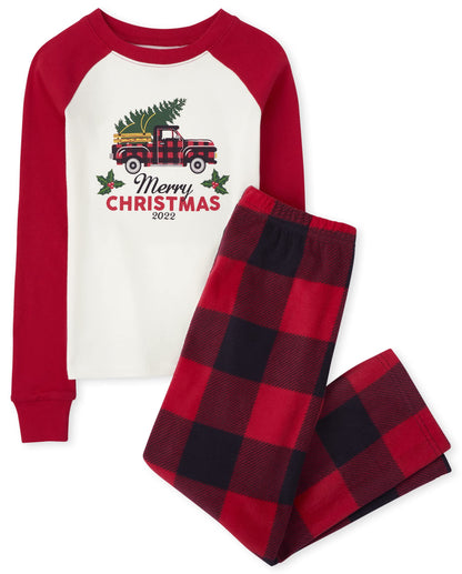 The Children's Place Baby and Family Matching Fleece Holiday Pajama Set