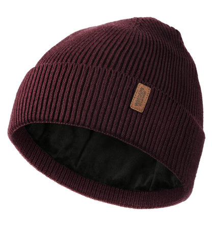 Wmcaps Winter Beanie for Men Women, Fleece Lined Beanie Soft Warm Knit Hat Ski Stocking Cuffed Cap