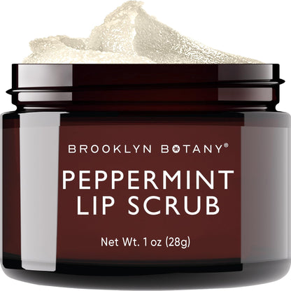 Brooklyn Botany Coconut Flavor Lip Scrub Exfoliator - 1 oz, Moisturizer for Dry & Chapped Lips
