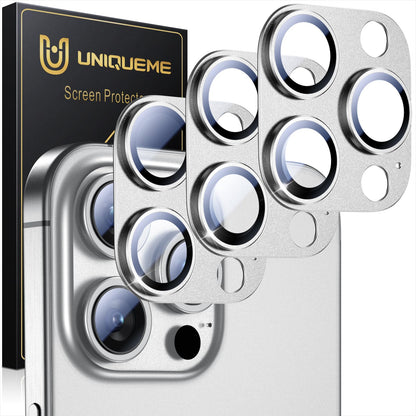 UniqueMe Compatible for 3 Pack iPhone 17 Pro Camera Lens Protector - [Drop Protection] 9H Tempered Glass Camera Cover Screen [Update New Version]【Not for 17 Pro Max】