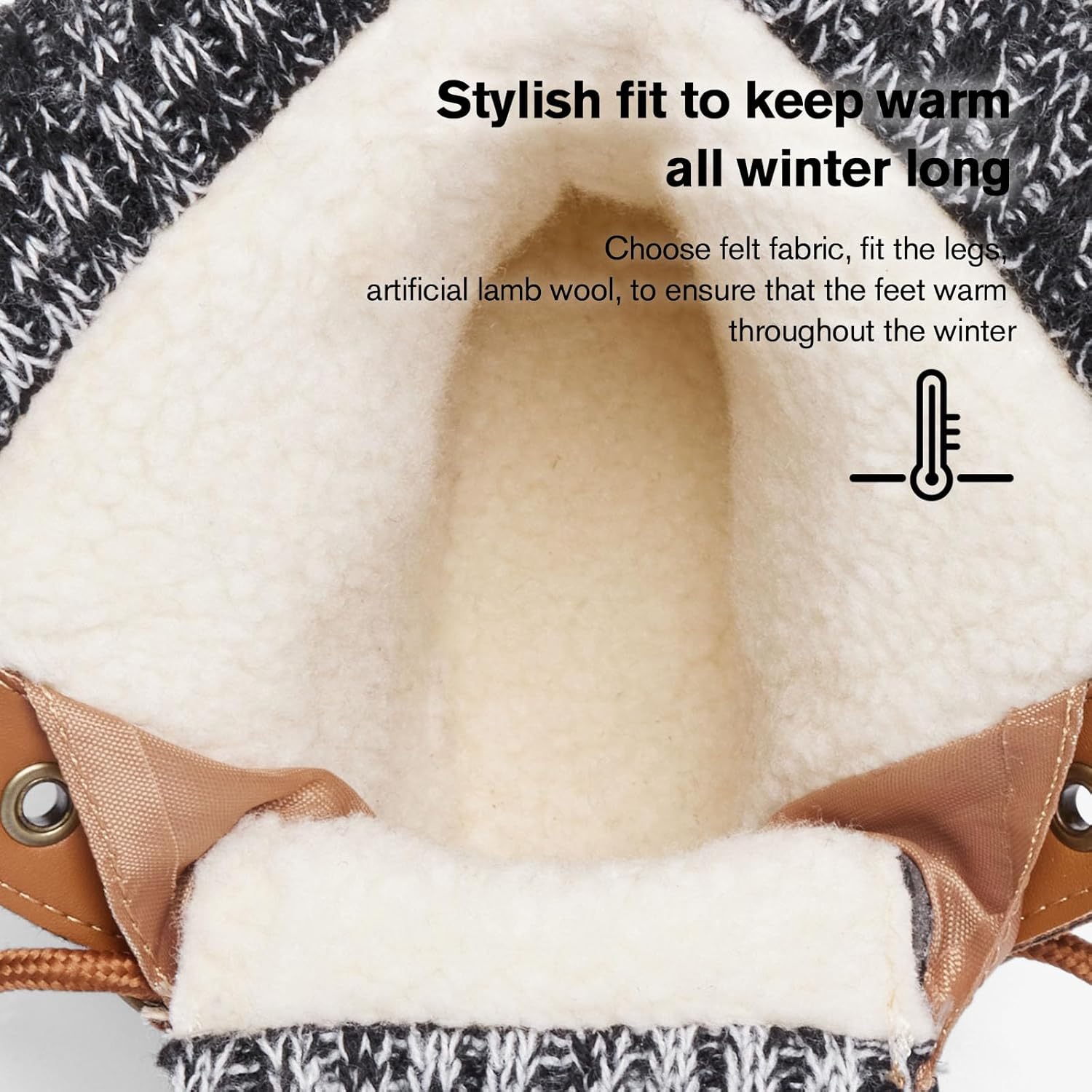 ALEADER Womens Winter Snow Boots | Waterproof Shell | Duck Boots