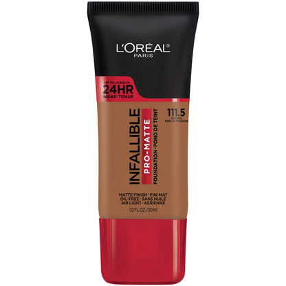 L'Oreal Paris Makeup Infallible Pro-Matte Liquid Longwear Foundation, 105 Natural Beige, 1 fl; oz.