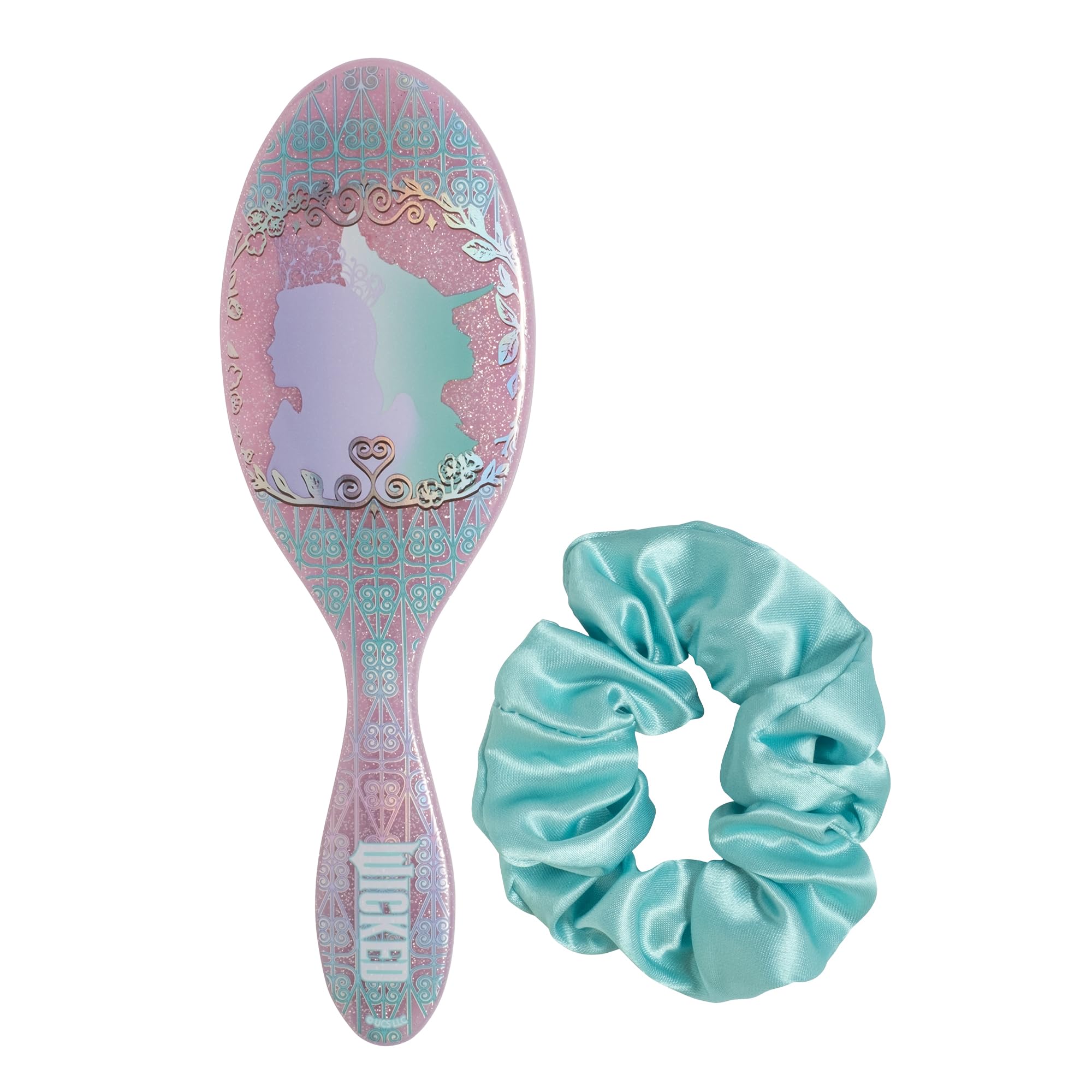 Wet Brush Original Detangler Hair Brush Elphaba (Wicked For Good) Kit - Ultra-Soft IntelliFlex Bristles - Detangling Brush Glides Through Tangles For All Hair Types (Wet & Dry) - 1 Brush & 1 Bow