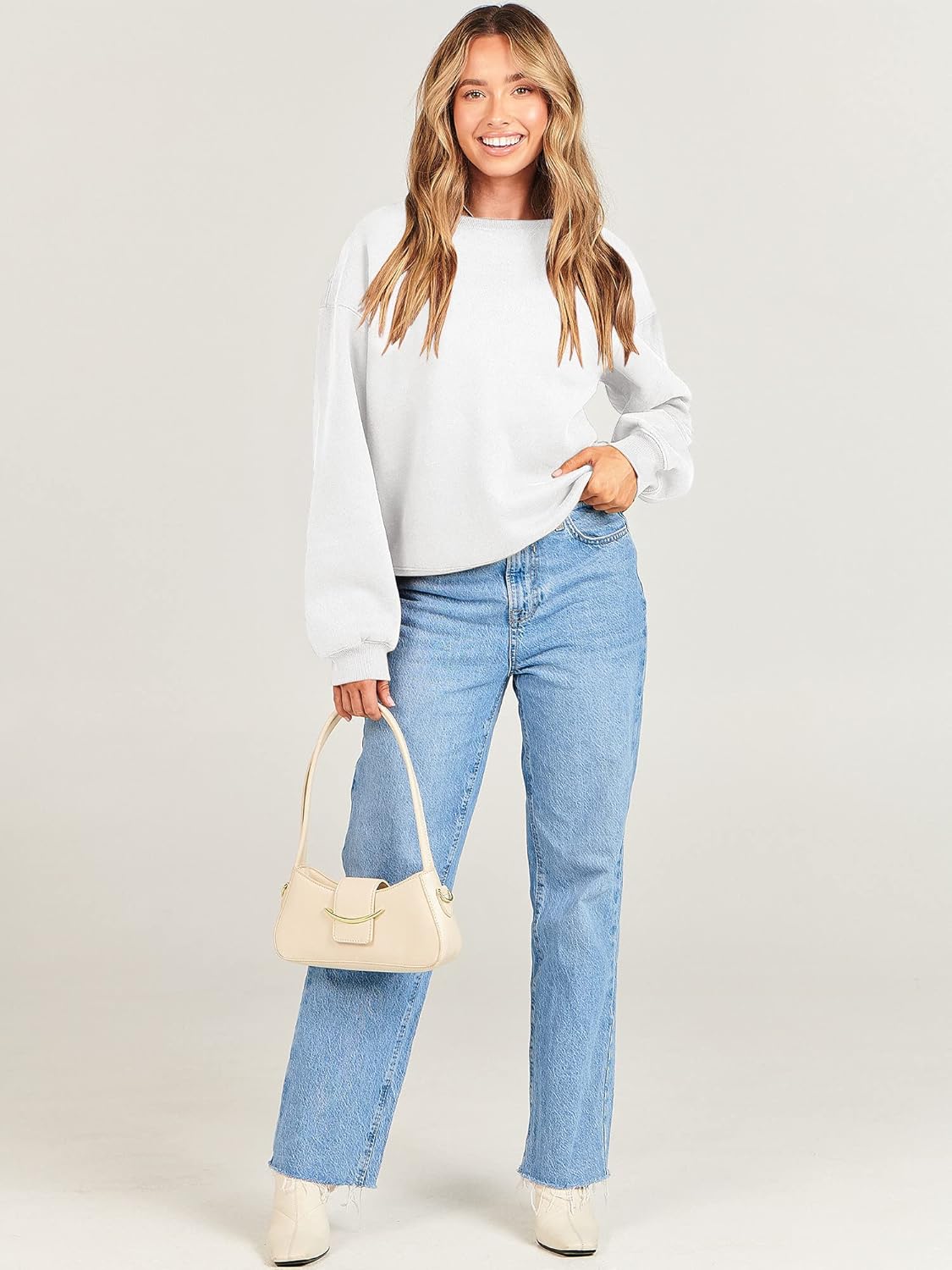 ANRABESS Womens Sweatshirts Crewneck Fleece Oversized Pullover Sweaters Fall Winter Cute Tops Teen Girls Preppy Clothes 2025