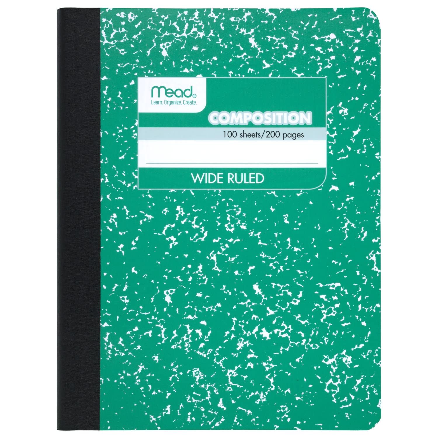 Mead Composition Notebook, Wide Ruled Paper, 7-1/2" x 9-3/4", 100 Sheets, Assorted Colors, 12 Pack (73389)