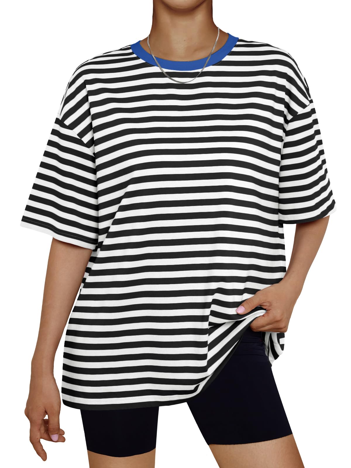 Trendy Queen Womens Oversized Summer T Shirts Plus Size Batwing Cute Casual Tops Short Sleeves Fashion Workout Clothes