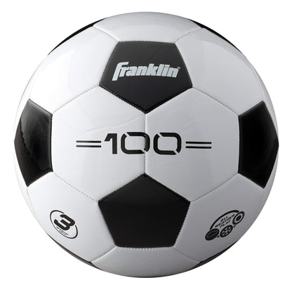Franklin Sports Soccer Balls - Youth & Adult - Sizes 3, 4 & 5 - Single & Bulk Packs - Black & White