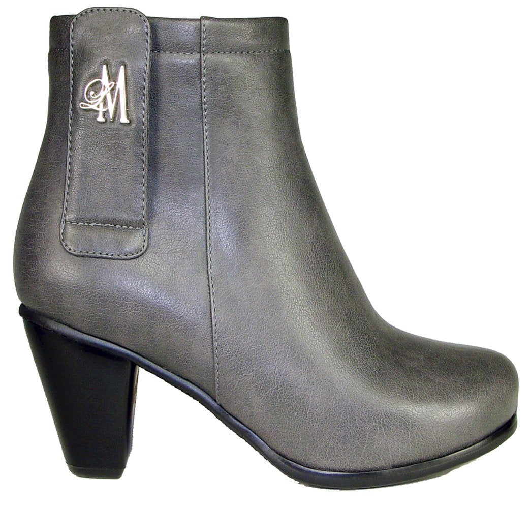 Llynda More Women's 'More Light' Faux Leather Comfortable Mid Heel Ankle Boot