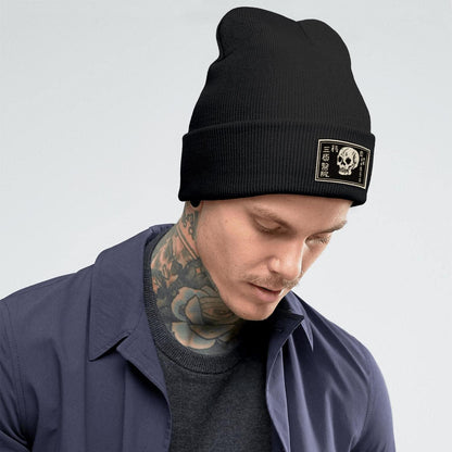 Cool Graphic Beanie for Men and Women - Black