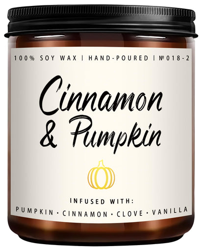 Auelife Spiced Vanilla Apple Scented Candle – 22oz Large 3-Wick Soy Candle, Cozy Fall & Autumn Candles for Home, Holiday Gift for Women & Men