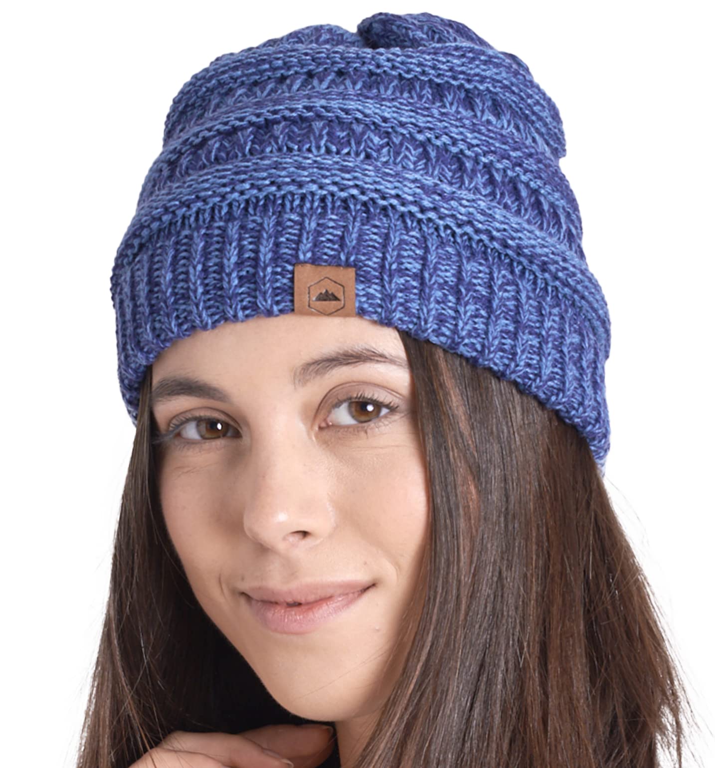 Tough Headwear Womens Winter Hat - Warm Chunky Cable Knit Beanies - Winter Beanie Hats for Women Cold Weather - Beanies Women