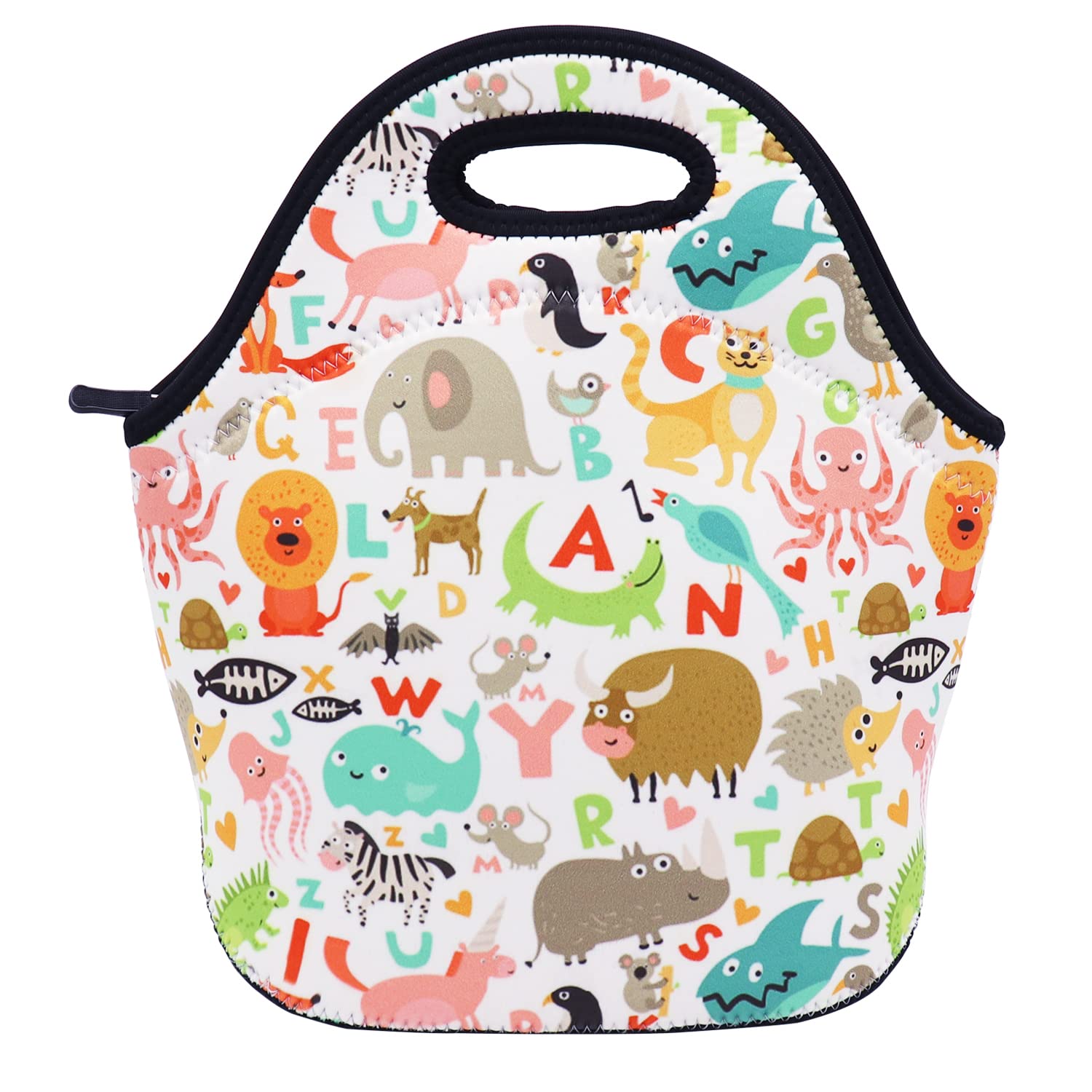 Neoprene Lunch Bag for Kids, Insulated Lunch Box Tote for Women Men Adult Teens Boys Teenage Girls Toddlers (Avocado)