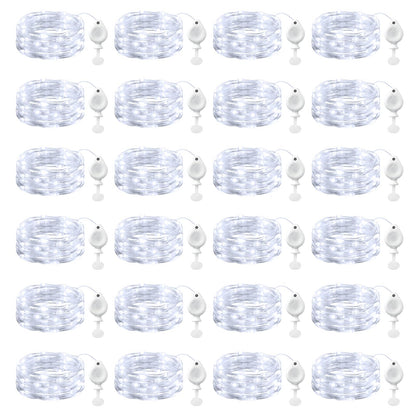 Brightown 14 Pack LED Fairy Lights Battery Operated String Lights, 7ft 20LED Waterproof Silver Wire String Lights, Firefly Starry Moon Lights for Mason Jars DIY Christmas Wedding Party Bedroom