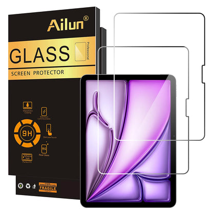 Ailun Screen Protector for iPad 11th A16 2025 [11 Inch] / 10th Generation 2022 [10.9 Inch], Tempered Glass [Face ID & Apple Pencil Compatible] Ultra Sensitive Case Friendly [2 Pack]
