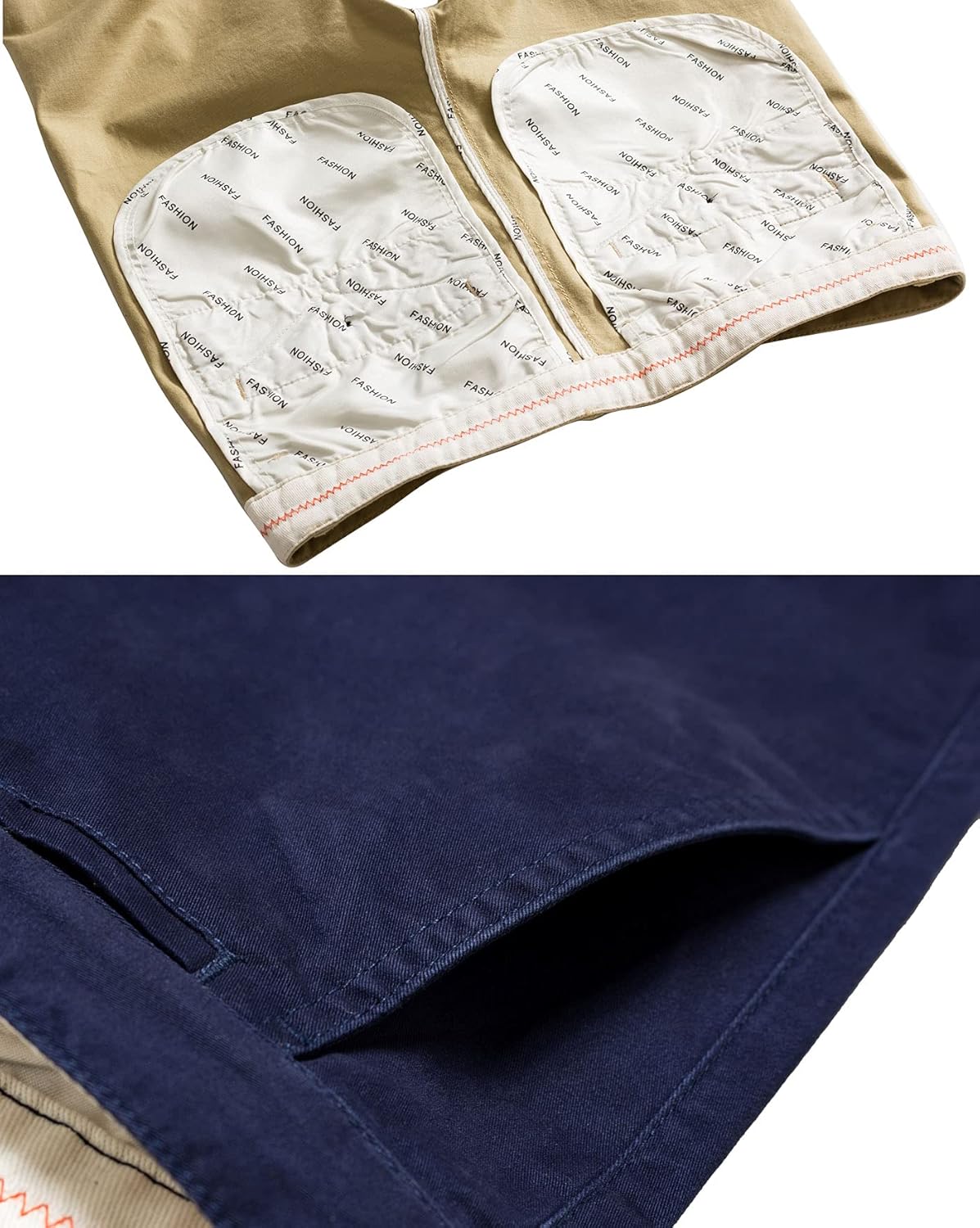 Men‘s Cropped Chino Pants Skinny Fit Chinos Khaki Pant