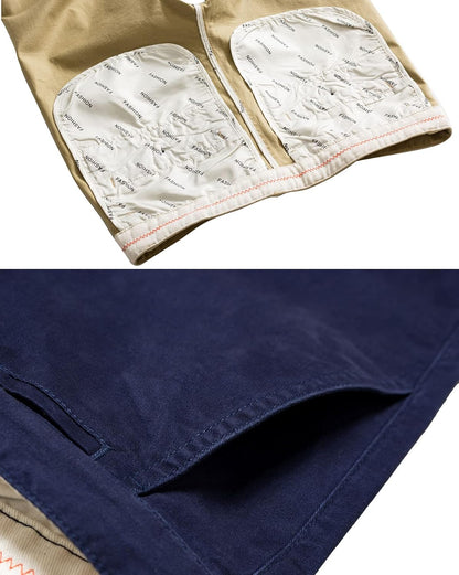 Men‘s Cropped Chino Pants Skinny Fit Chinos Khaki Pant