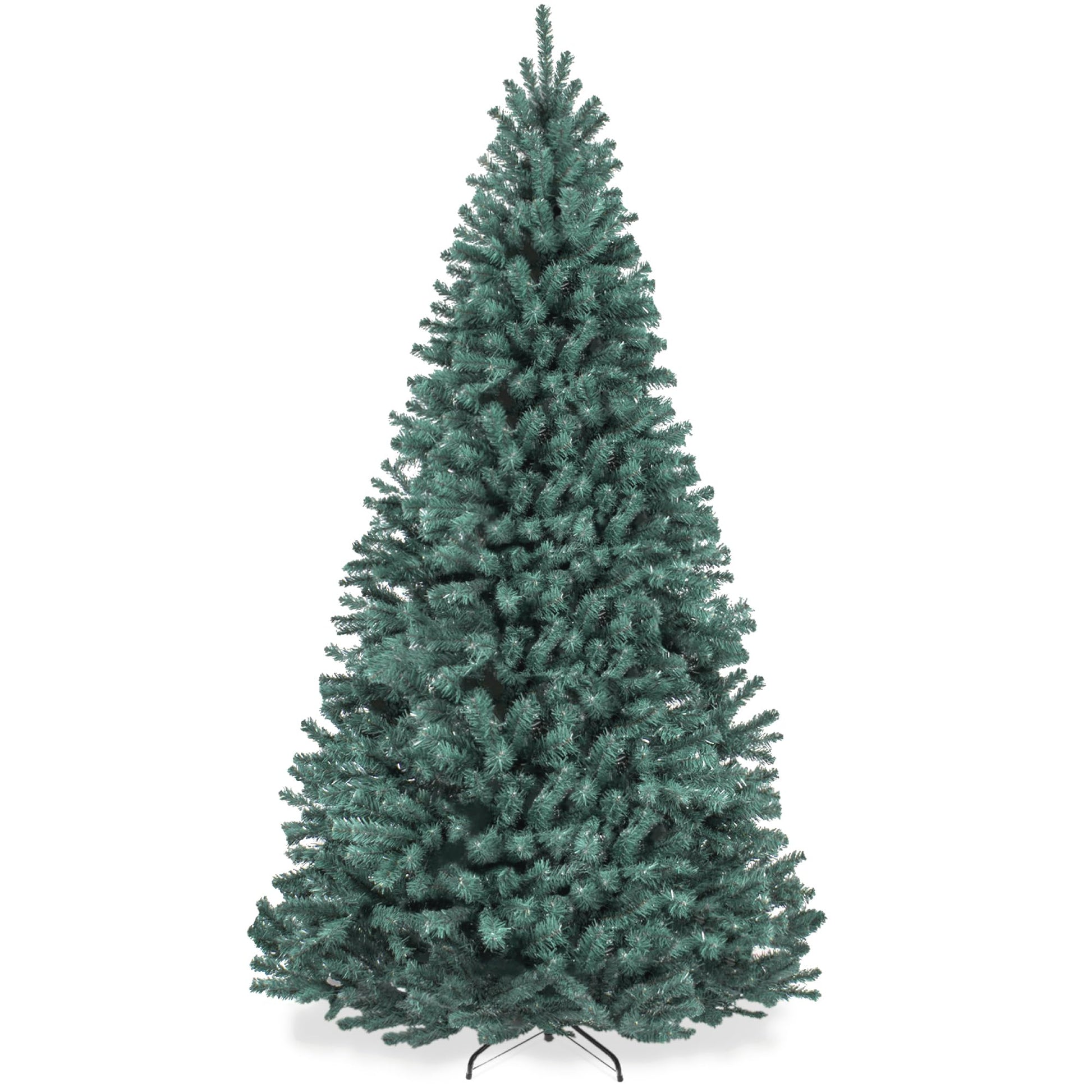 Best Choice Products Artificial Christmas Tree, 7.5ft Premium Unlit Realistic Spruce Holiday Décor w/Dense Branches, Easy Assembly, Metal Base