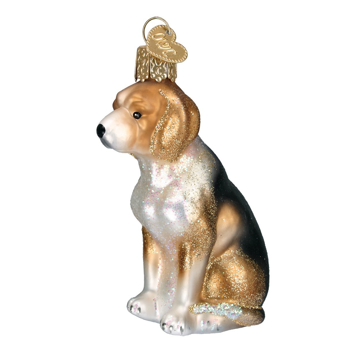Old World Christmas Black Labrador Dog Collection Glass Blown Ornaments for Christmas Tree 3.75 x 1.5