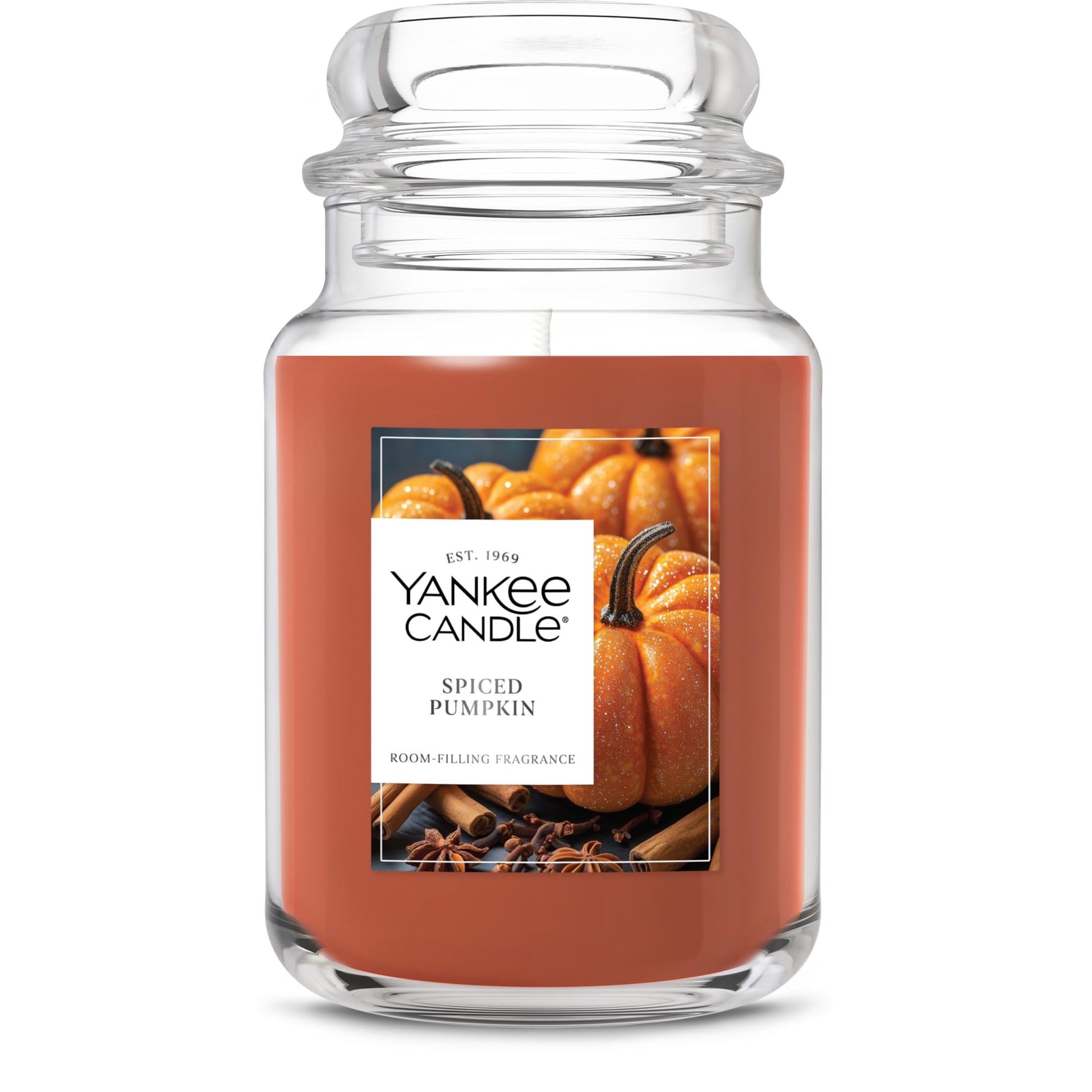 Yankee Candle Autumn Wreath, Fall Scented Candle, 22oz Large Jar with up to 150 Hour Burn Time
