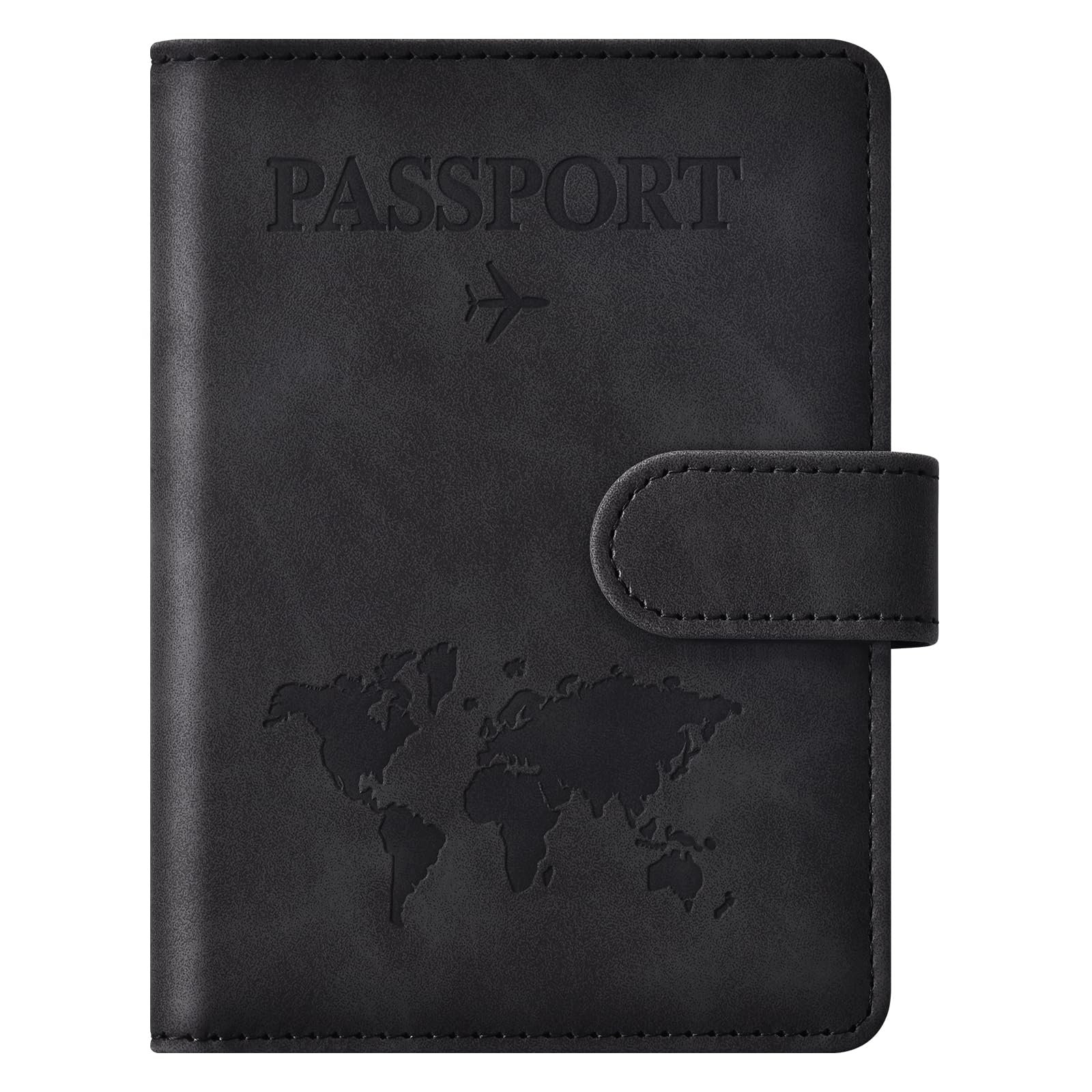 Eoehro Passport Holder for Travel Essentials, Passport Wallet Cover Case for Travel Must Haves Accessories,Passport Book Holders for Women and Men(brown)