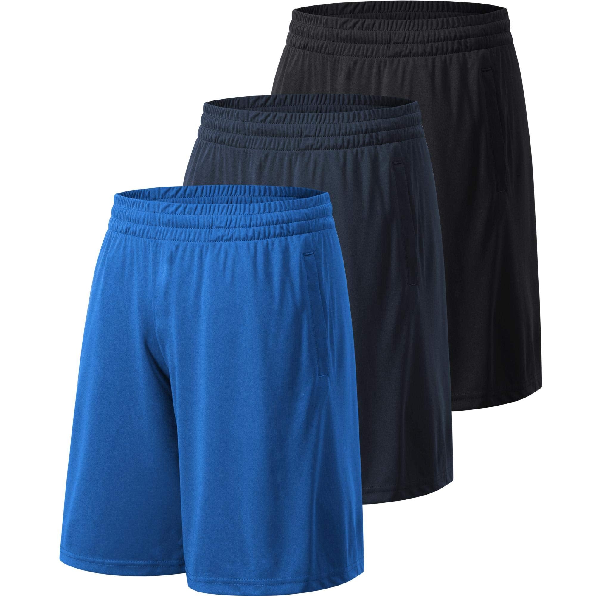 Men's Athletic Shorts with Pockets and Elastic Waistband Quick Dry Activewear Workout Shorts for Men