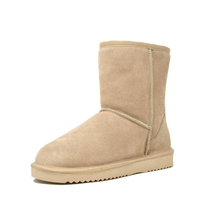 DREAM PAIRS Women's Shorty-New Mid Calf Winter Snow Boots