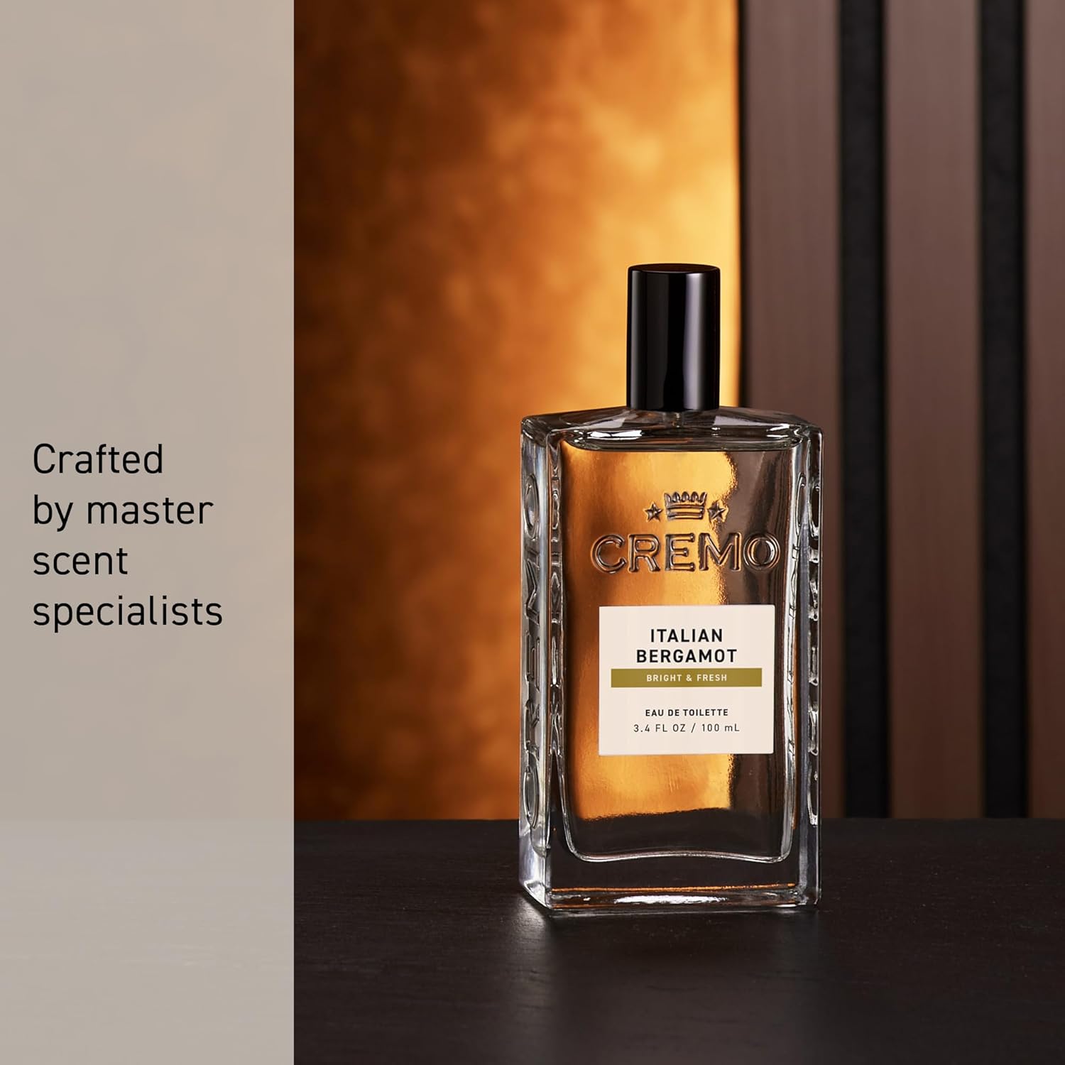 Cremo Italian Bergamot Spray Cologne For Men, A Combination of Italian Bergamot, Neroli Blossom, and Fresh Vetiver, 3.4 Fl Oz