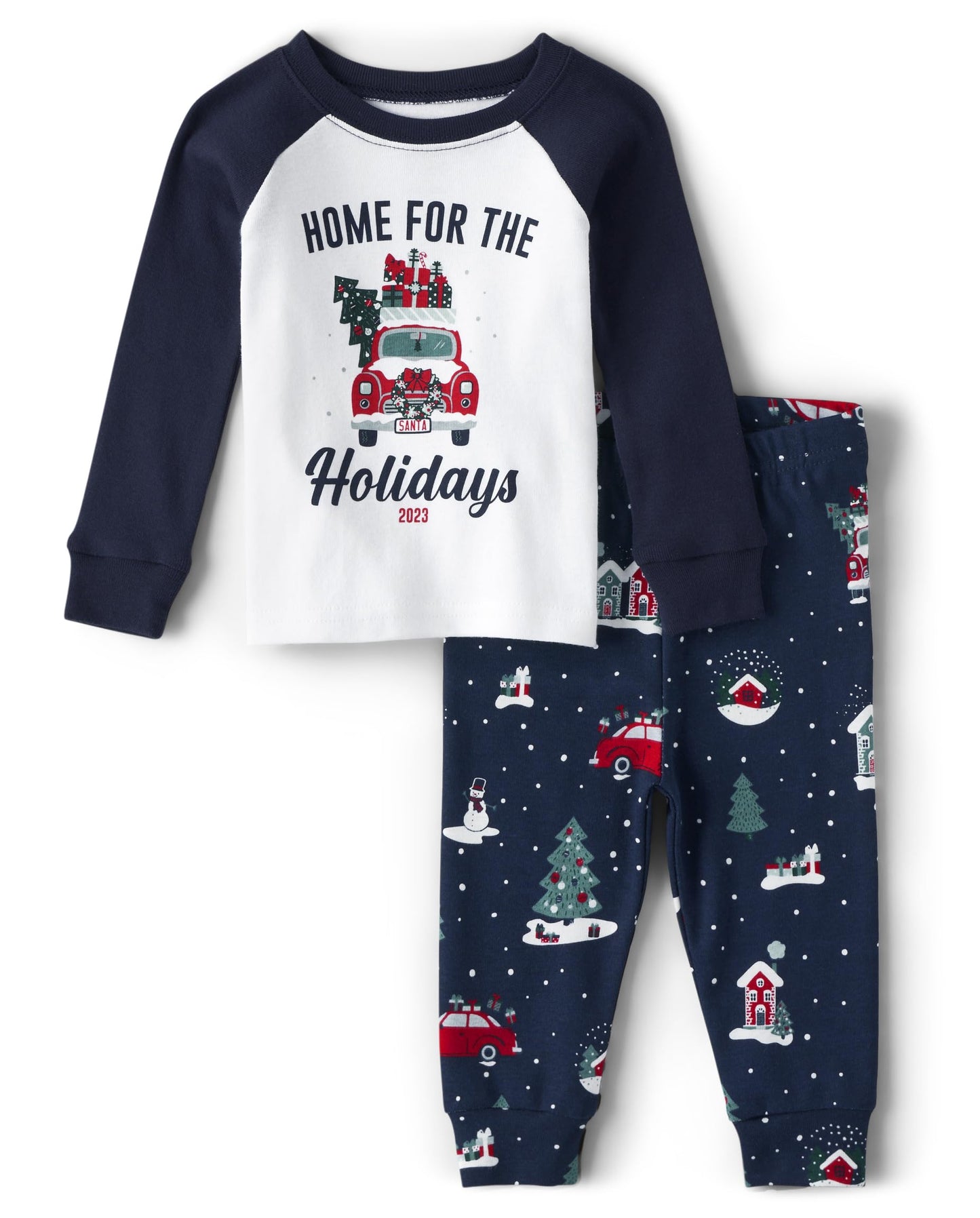 The Children's Place Kids' Holiday Long Sleeve Pajamas