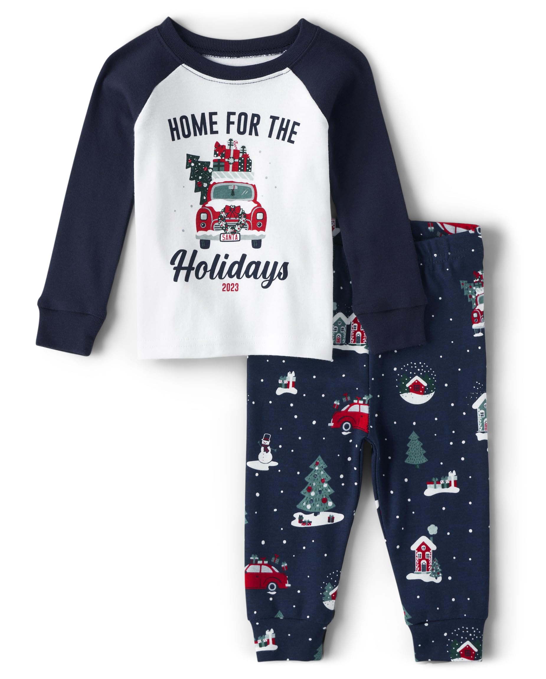 The Children's Place Kids' Holiday Long Sleeve Pajamas