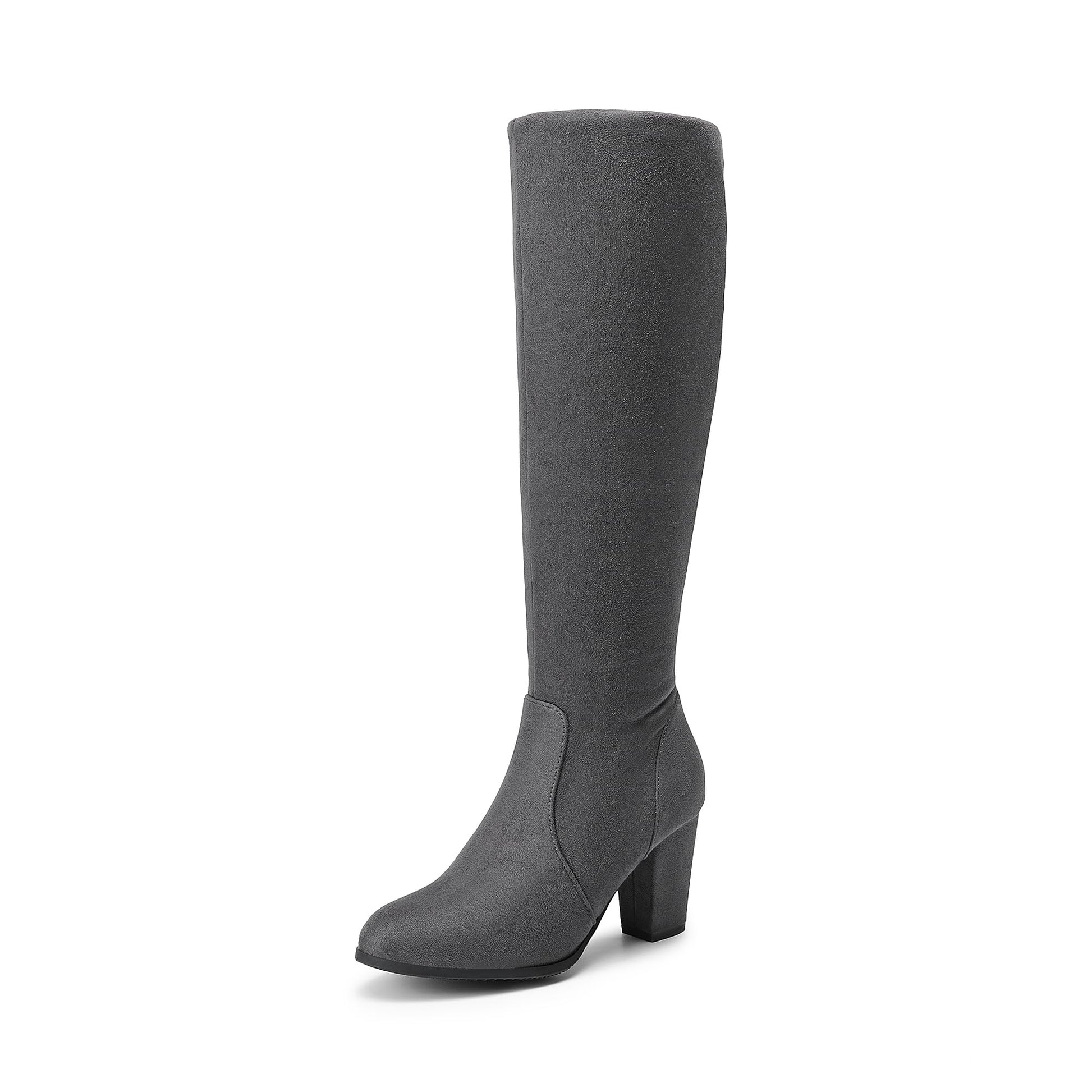 DREAM PAIRS Women's Chunky Heel Knee High Boots