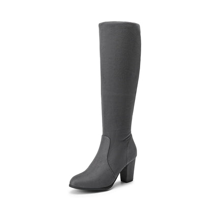 DREAM PAIRS Women's Chunky Heel Knee High Boots