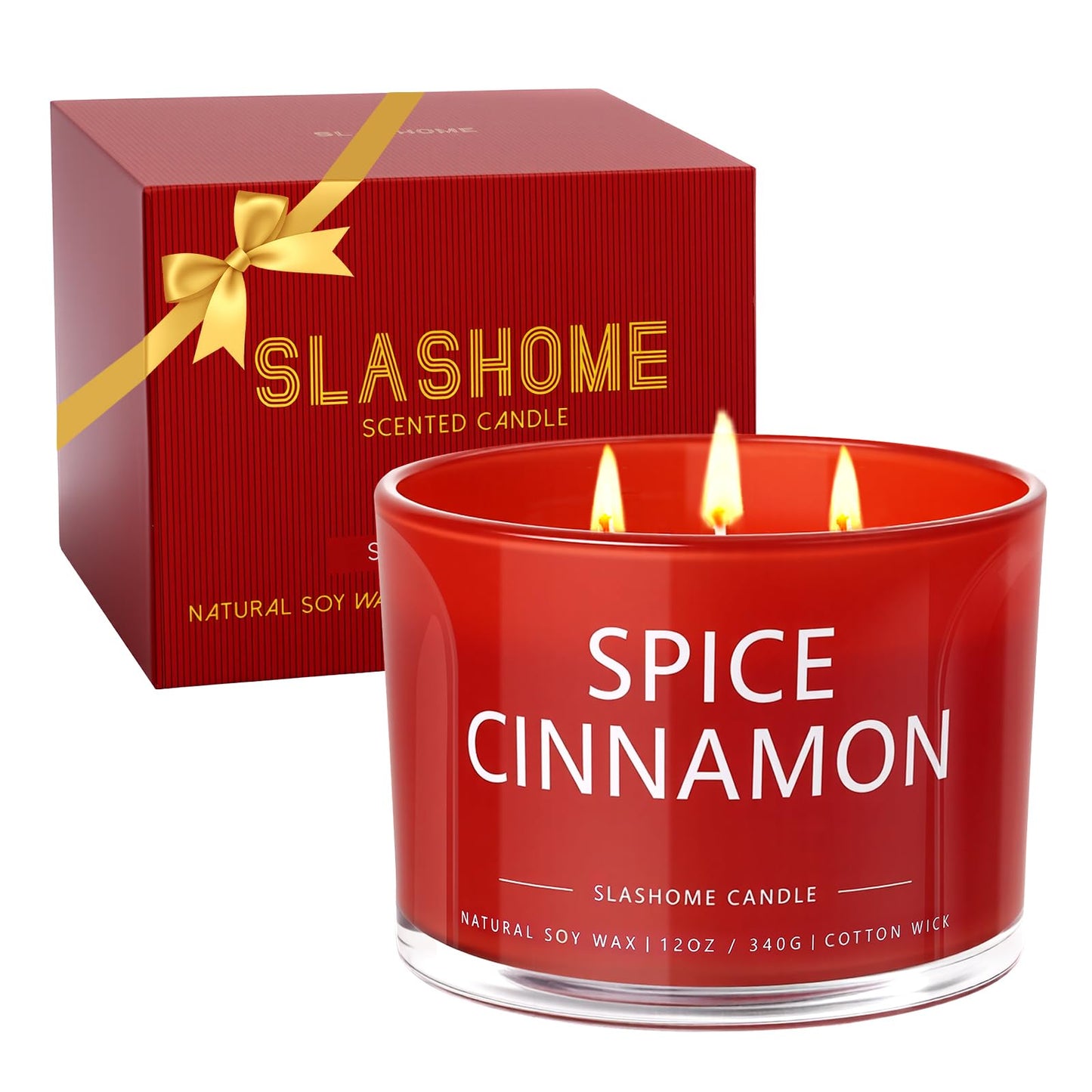 Christmas & Winter Candle Gift Set, 6 Pack 7oz Soy Scented Candles for Home, Holiday & Birthday Gift for Women & Men, Balsam Cedar, Christmas Cookies & Spices, Apple Cider, Hot Cocoa & Hello Winter
