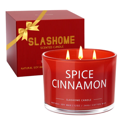 Christmas & Winter Candle Gift Set, 6 Pack 7oz Soy Scented Candles for Home, Holiday & Birthday Gift for Women & Men, Balsam Cedar, Christmas Cookies & Spices, Apple Cider, Hot Cocoa & Hello Winter