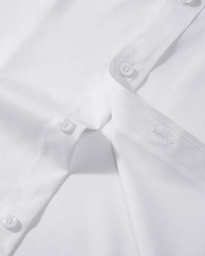 Men's Dress Shirts Long Sleeve Stretch Wrinkle Free Slim Fit Wedding Formal Button Down Shirt