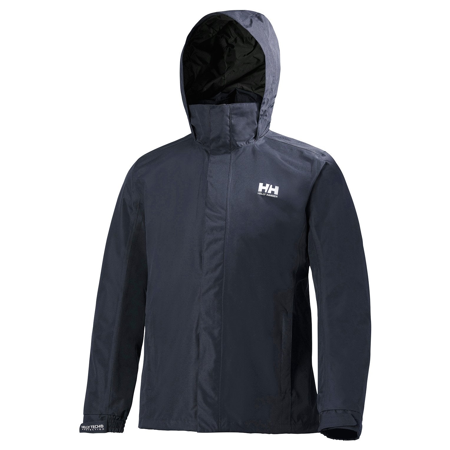 Helly Hansen Men's Dubliner Jacket Waterproof, Windproof, Breathable Shell Rain Coat with Packable Hood